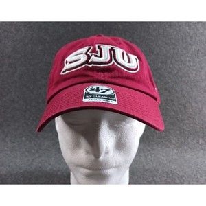 Saint Joseph's Hat Baseball Cap Adjustable Red SJU Logo Red One size fits most